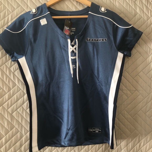 NFL Tops - *SOLD**Get Game Day Ready with Me! Seahawks Jersey